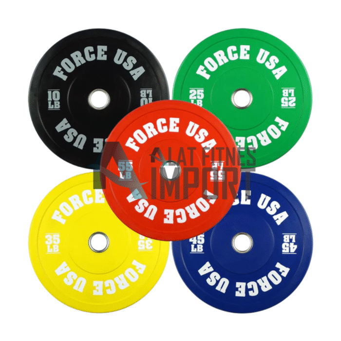 Force USA - Pro Grade Bumper Plates 25kg - Red F-PGB25C - Image 1