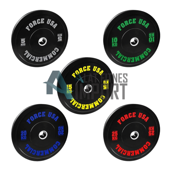 Force USA - Ultimate Training Bumper Plates - 25kg - Black F-UTBP25 - Image 1