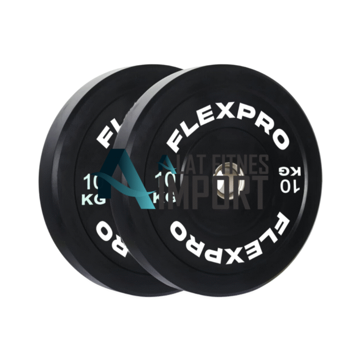 Flexpro Elite Black Bumper Plate 5KG - 25KG - Image 1