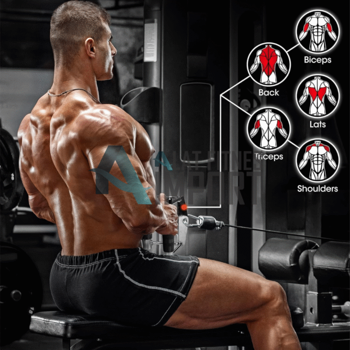 Ironbull Seated Row Handle Single Bar Grip Cable Attachment - Image 2