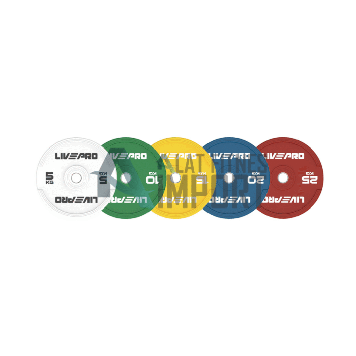 Livepro Elite Bumper Plate 5-25KG LP8332 - Image 1