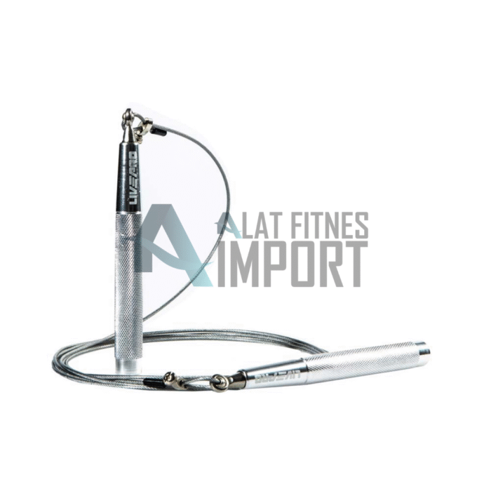 Livepro Speed Jump Rope Skipping Rope Silver & Black LP8283H - Image 4