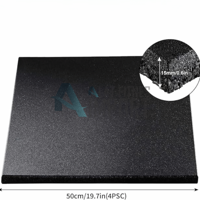 Rubber Floor 50cm x 50cm Tebal 15mm | Flooring Gym | Karpet Alat Fitness - Image 1
