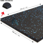 Rubber Floor Tebal 15mm Lebar 1 Meter | Karpet Gym Alat Fitness - Image 2