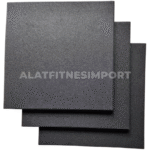 Rubber Floor | Flooring 50X50 Cm Tebal 20mm Hitam Polos