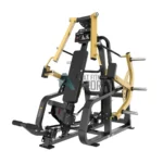 Alat fitness BRTW Chest Press PL01 dengan sistem plate loaded untuk latihan dada